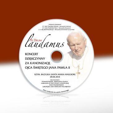 Nadruk na płytę DVD z filmem „Te Deum laudamus”