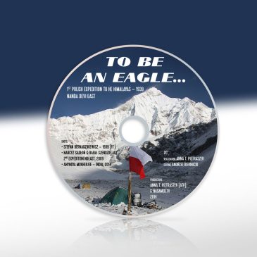 Projekt nadruku na płytę DVD z filmem „To be an eagle…”