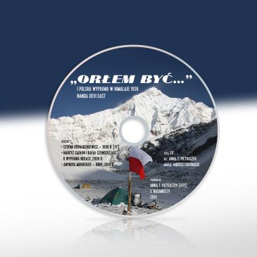 Projekt nadruku na płytę DVD z filmem „Orłem być…”