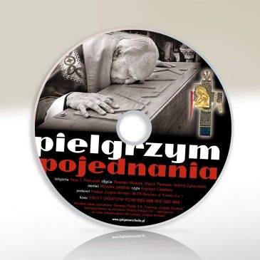 Projekt nadruku na płytę DVD z filmem „Pielgrzym pojednania”